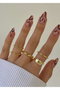 Heliophilia Silver Anillo de Latón con Revestimiento de Laca Dorado KPEGMSA239